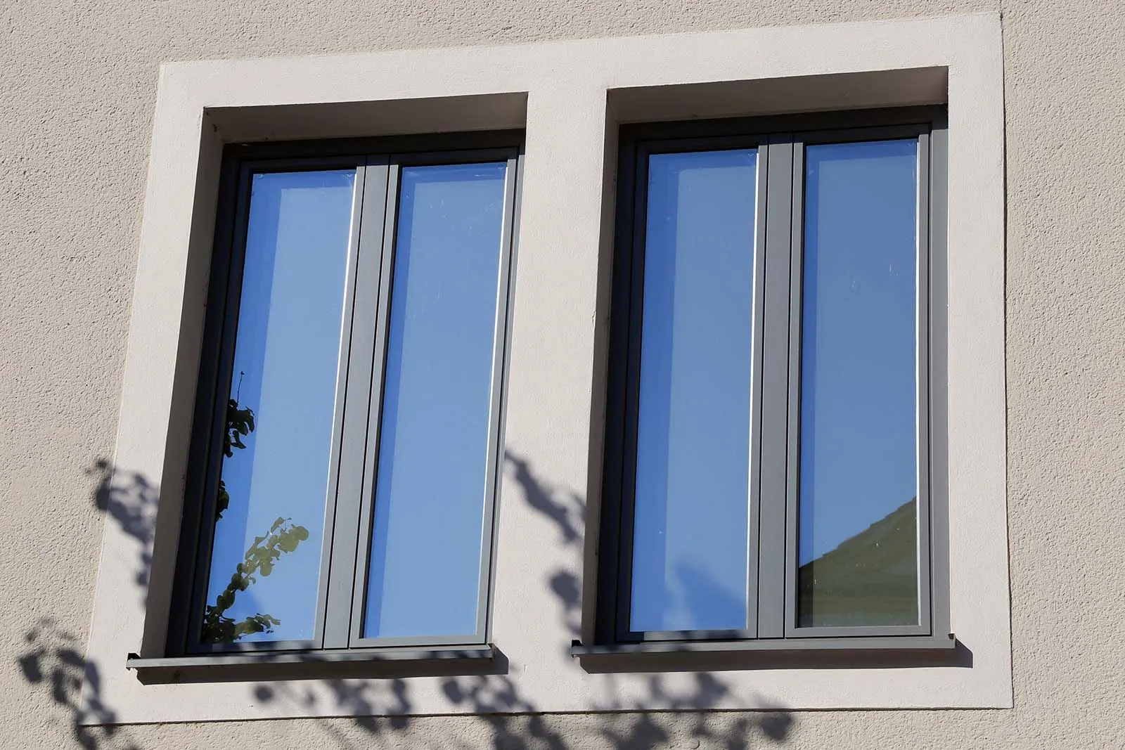 tall and thin aluminium windows