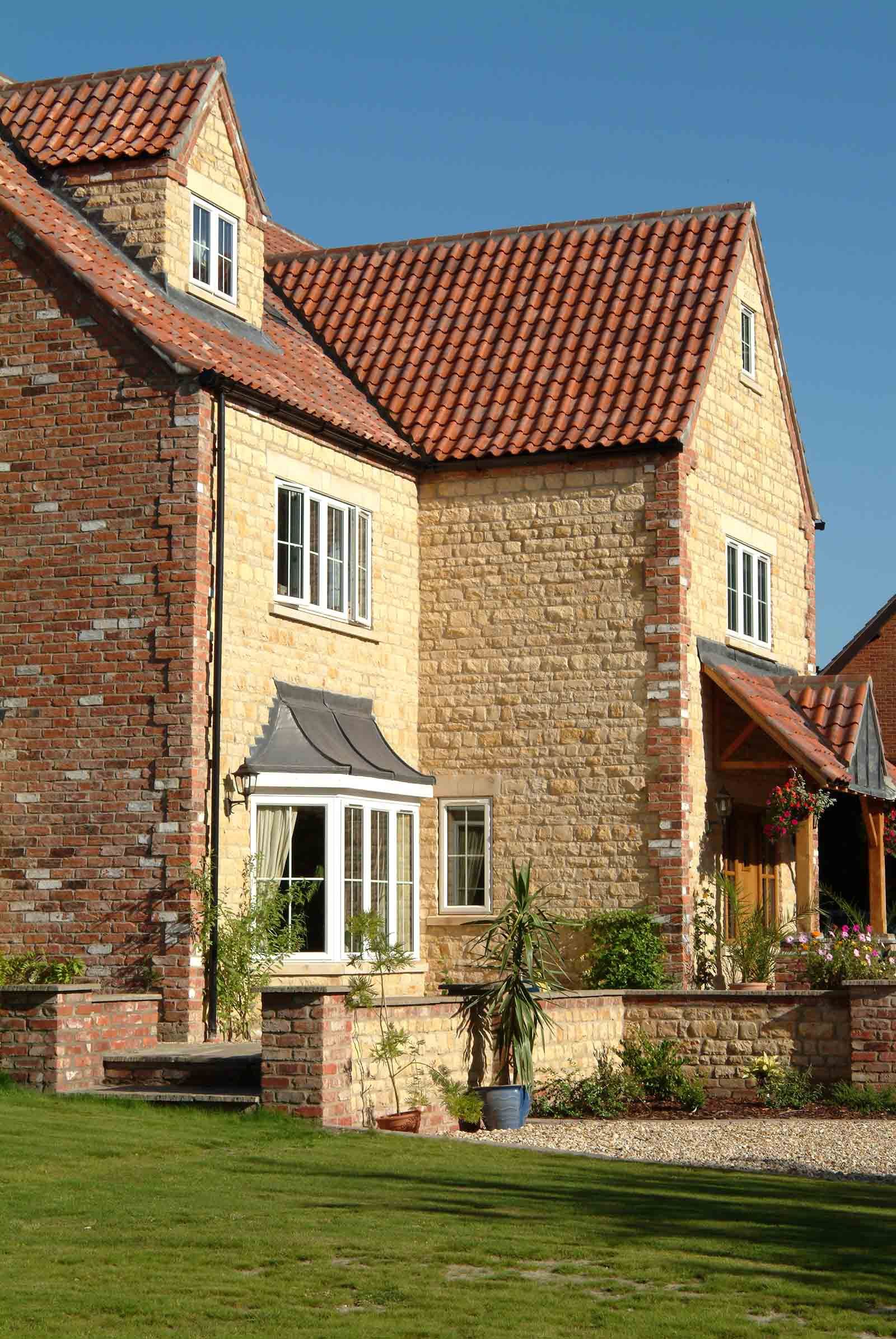 stone brick house