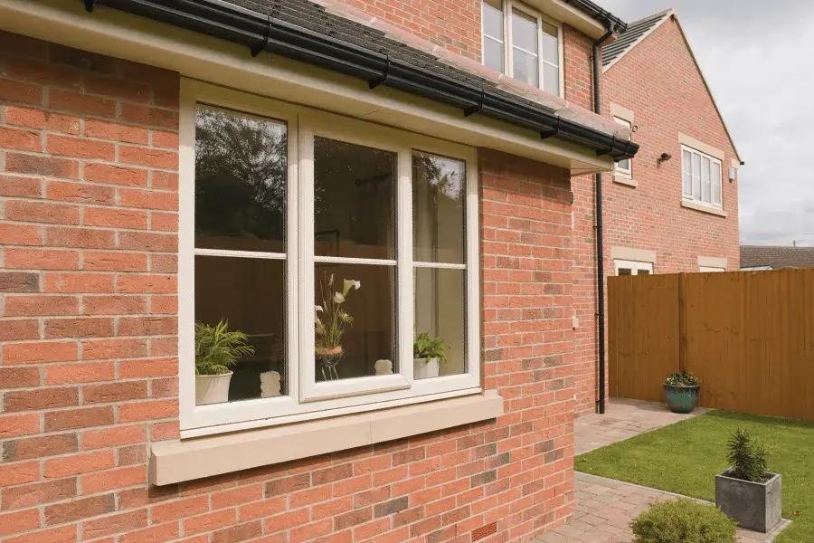 casement window, cream upvc