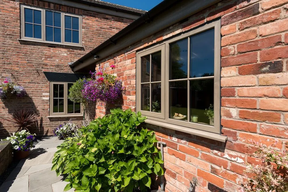 flush sash windows timber effect
