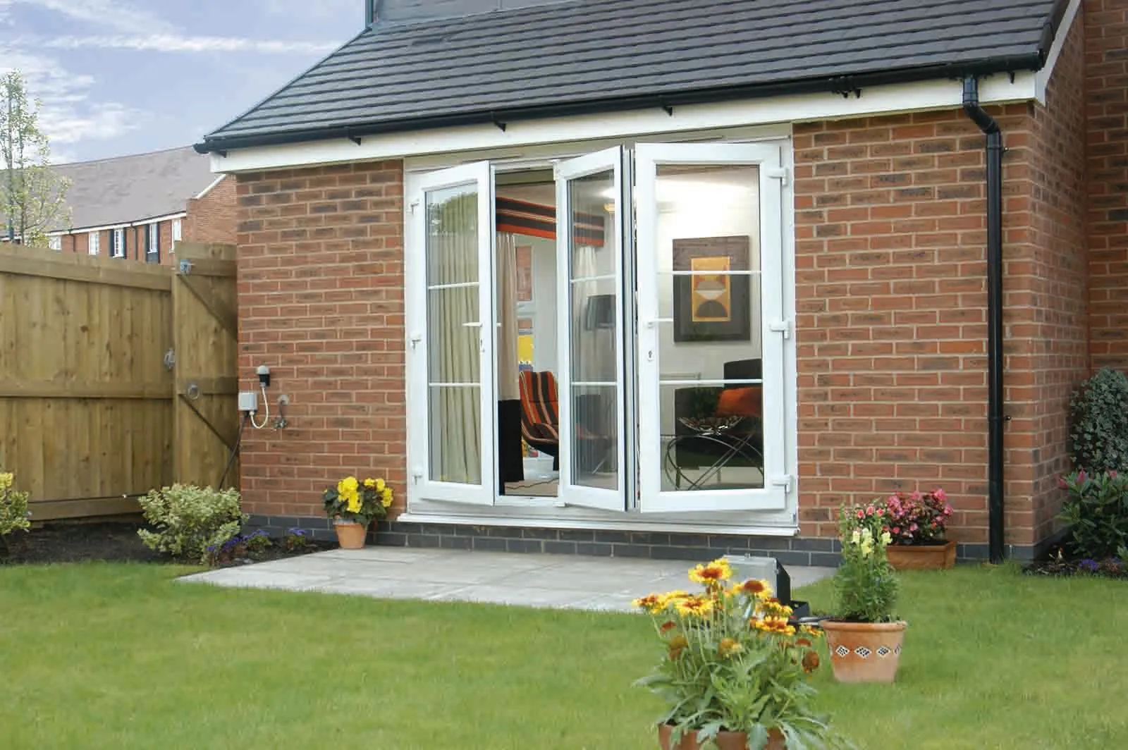 upvc white bifold doors